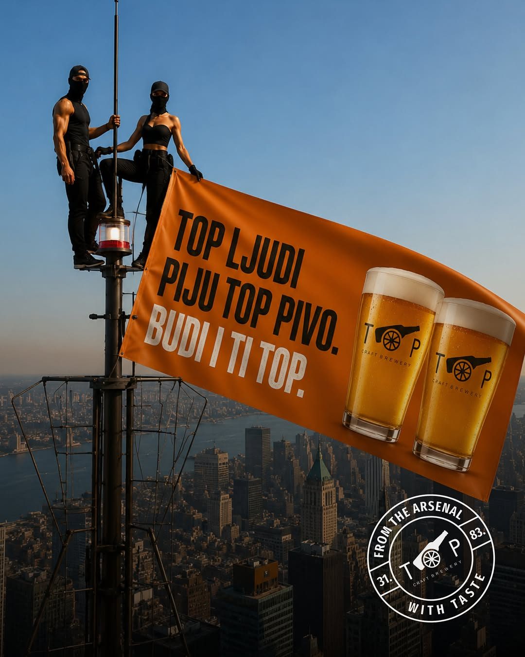 Društvo nazdravlja Top pivom u bašti